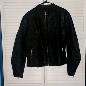 Black moto jacket